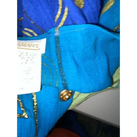 NOS‎ Roaman's Women's Size B4 18W-24W Color Block Dress Mumu Midi Tunic Glitter - Picture 8 of 12